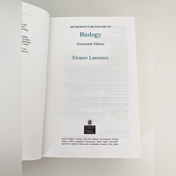 Henderson’s Dictionary of Biology - Picture 2 of 3